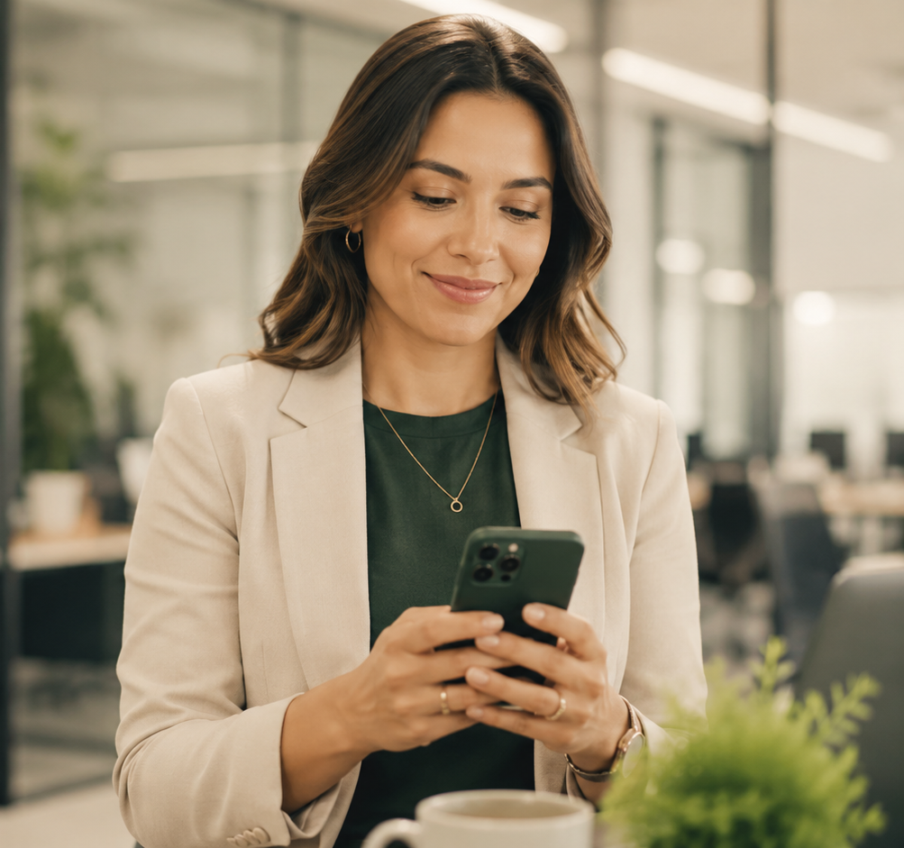 Cliente Sete Promotora simulando pelo celular